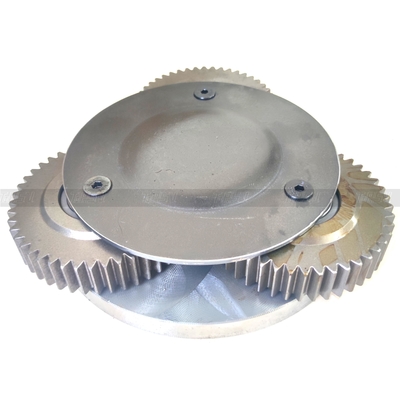 Steel Heavy Duty E307C Excavator Travel 1 Stage Carrier Assy dalam warna hitam untuk operasi konstruksi tugas berat