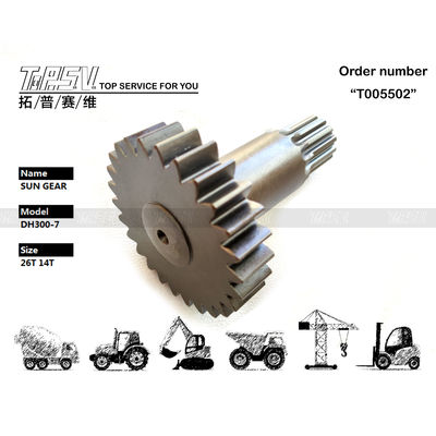 K9000802 Perawatan Minyak Gear untuk DH300-7 Excavator Travel 1 Stage Sun Gear Bergantung pada Ukuran dan Berbagai Model