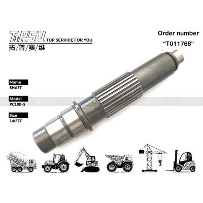 High Precision PC100-5 Excavator Travel Motor Shaft untuk Excavator dalam Hitam dari Drive Motor Hidraulik