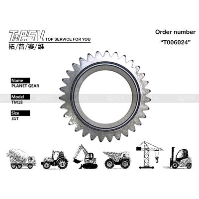Baja yang diobati panas JCM913 Excavator Travel 2 Stage Planetary Gear untuk Excavator Hydraulic Drive