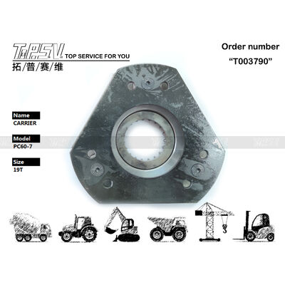 201-26-71121 Reduktor Planet PC60-7 Excavator Swing 1 Stage Planetary Carrier Hydraulic Motor Drive Hitam Warna Komponen Kuat untuk Mesin Excavator