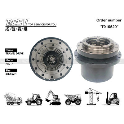 R80-7 Excavator Travel Reducer High Efficiency Excavator Gearbox Untuk Hyundai