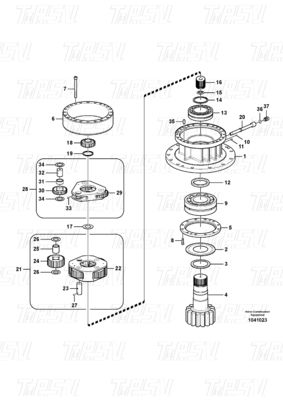 Good price Catalogue of Steel Swing Planetary Gear Reducer for Machinery Repair Shops VOE14566202 EC240B on line