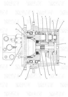 Good price Heavy Duty Steel 162-1379 E312B Excavator Travel Drive Catalog on line