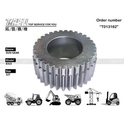 102-6522 Warna Hitam Excavator E315 Travel 2 Stage Sun Gear Gear Box Untuk Excavator