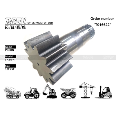 SY245H Excavator Swing Pinion Spare Parts Electronics Parts Wear and Tear Resistance Untuk Mesin