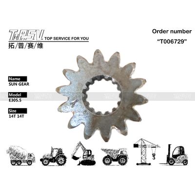Good price Kompatibilitas 198-5013 E305.5 Excavator Travel Sun Gear untuk Model Excavator Berbeda on line