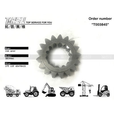 Good price KRC0147 SH200 Excavator Swing 1 Stage Sun Gear untuk Mesin Excavator Warna Hitam Digunakan di Excavator on line