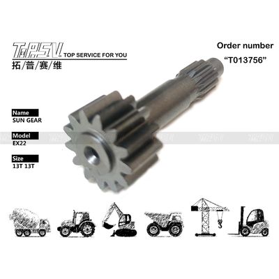 Good price Lokakarya Mesin Pemeliharaan dengan Gear Oil Hitam EX22 Excavator Travel 1 Stage Sun Gear dalam warna on line