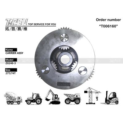 Versatile Planetary Reducer Heavy Duty ZX240-3 Excavator Travel 3 Stage Carrier ASSY untuk berbagai proyek konstruksi