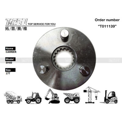XKBR-00069 Black R80-7 Excavator Swing 1 Stage Carrier device dilengkapi dengan peredam planet yang menawarkan daya hidrolik dan peningkatan daya tahan operasional
