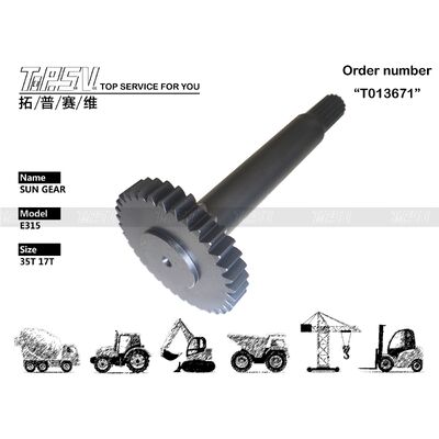 Good price Bengkel Perbaikan Mesin E315 Excavator Travel 1 Tahap Sun Gear Gear Box Planetary Reducer Tugas Berat Tahan Lama Peralatan Konstruksi Bagian Gearbox on line