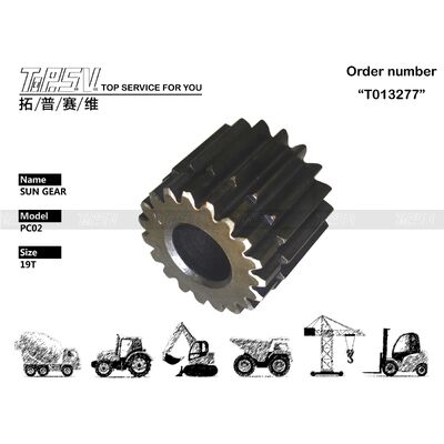Good price Kompatibel dengan Berbagai PC02 Excavator Travel 2 Stage Sun Gear Box Suku Cadang Pengganti Peralatan Konstruksi Tugas Berat yang Tahan Lama on line