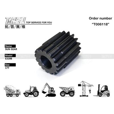 Good price 7Y-1430 Presisi Tinggi E320C Excavator Travel 2 Tahap Sun Gear dengan Penggerak Motor Hidrolik dan Peredam Planet on line