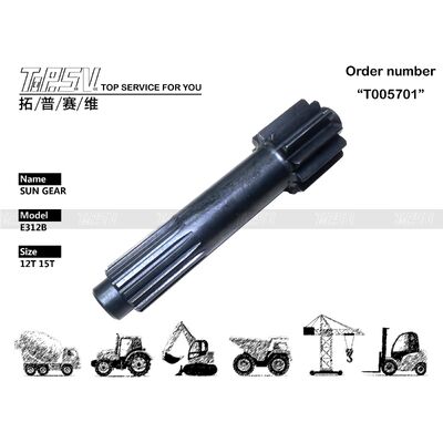 6I-6544 E312B Sistem Transmisi Excavator Excavator Travel 1 Stage Sun Gear Bagian Motor dengan daya tahan tinggi dan pemeliharaan yang mudah