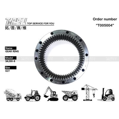 YN32W01056P1 SK200-8 Excavator Swing Gear Ring Untuk Swing Drive Excavator spare parts