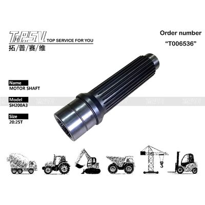 Baja kokoh SK250-6 Excavator Hydraulic Motor Shaft / Excavator Hydraulic Oil LQ15V00007S042