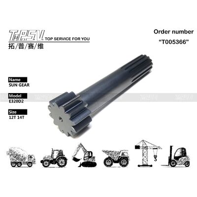 333-2989 E320D2 Perjalanan Ekskavator 1 Tahap Suku Cadang Sun Gear Untuk Suku Cadang Penggerak Perjalanan Ekskavator