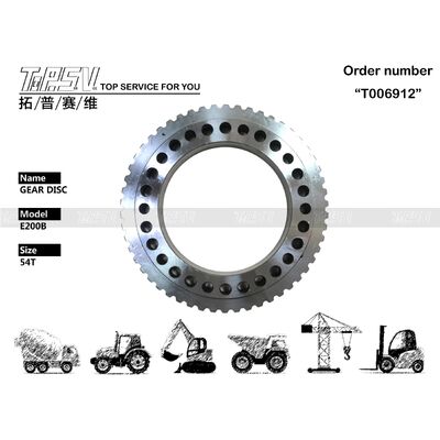 096-4318 E200B Ekskavator Perjalanan 3 Tahap Gear Disc Parts Untuk Suku Cadang Ekskavator Penggerak Perjalanan