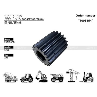 1R-5845 E312 Travel 2 Tahap Sistem Transmisi Sun Gear Suku Cadang Motor Travel Ekskavator