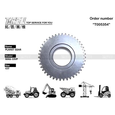 Good price MAG33VP Excavator Travel 1 Tahap Planet Gear Parts Untuk Suku Cadang Ekskavator Drive Perjalanan on line