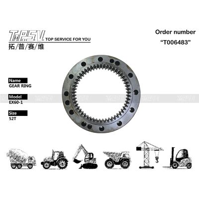 EX60-1 Penggiling Swing Internal Ring Gear Baja 2024937 untuk Perbaikan Mesin