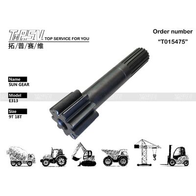 532-9416 E313 Excavator Travel 1 Stage Sun Gear Parts For Travel Drive Excavator Spare Parts Mesin Penggali