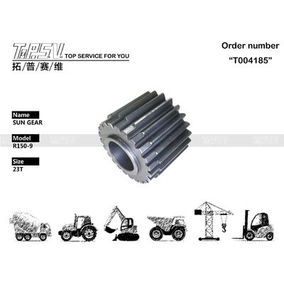 R150-9 Suku Cadang Ekskavator Ayunan 2 Tahap Sun Gear Untuk Suku Cadang Ekskavator Penggerak Ayun